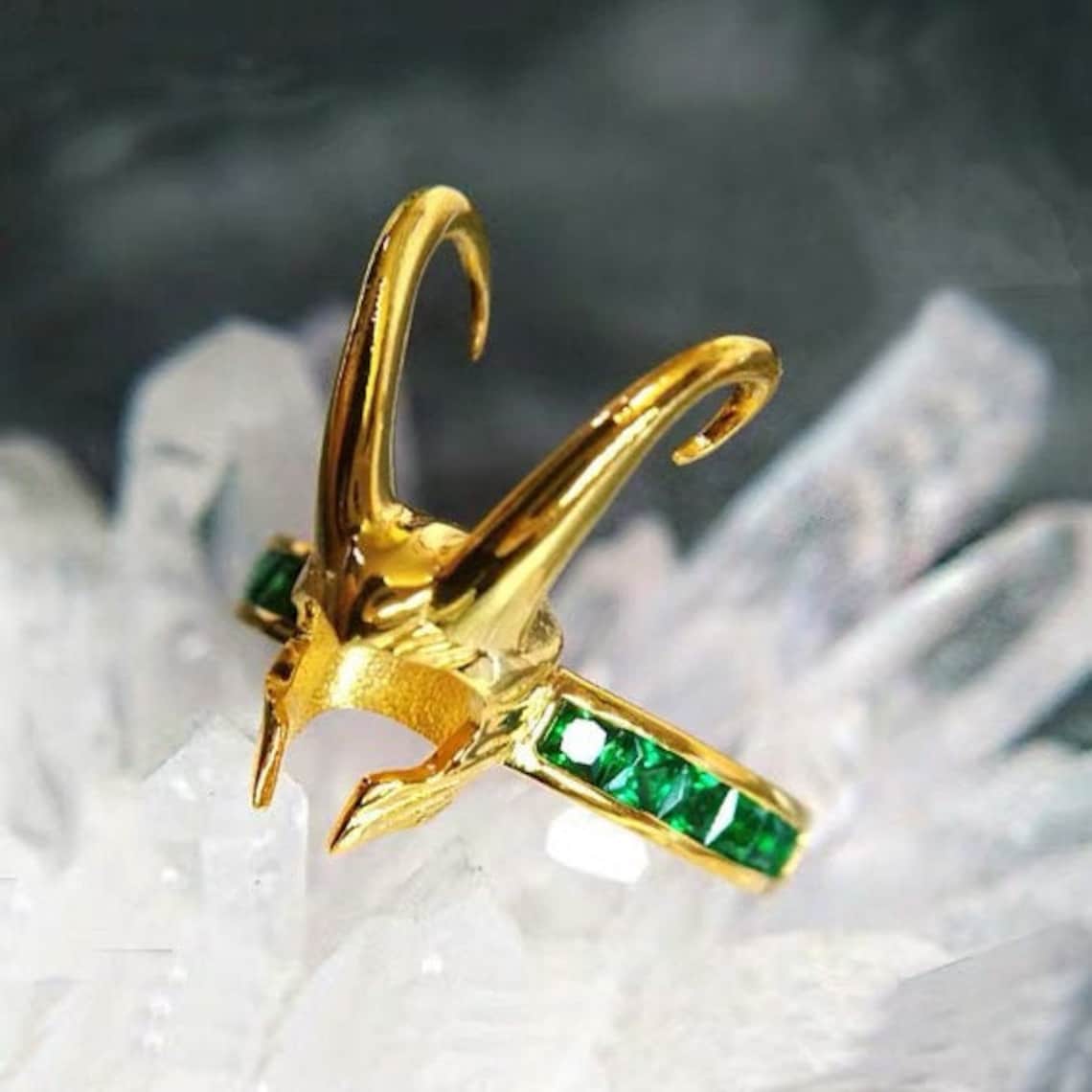 Loki Ring 925 Sterling Silver Loki Helmet Ring Loki Etsy