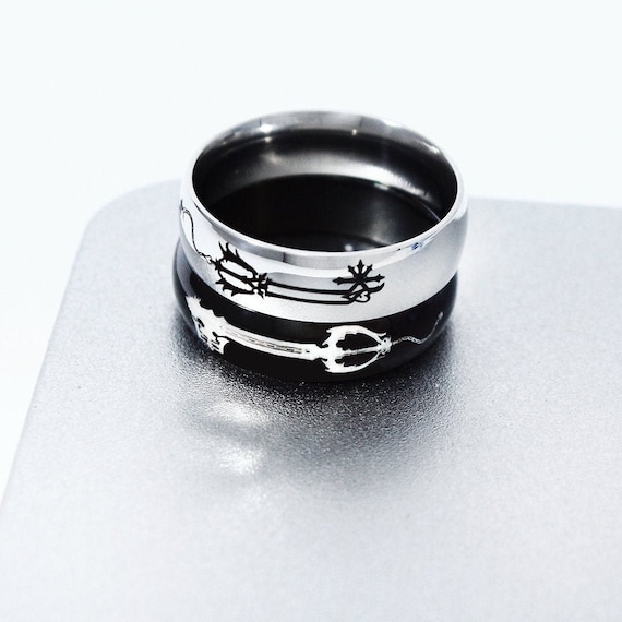 Kingdom Hearts Ring Geekery Oblivion and Oathkeeper Etsy