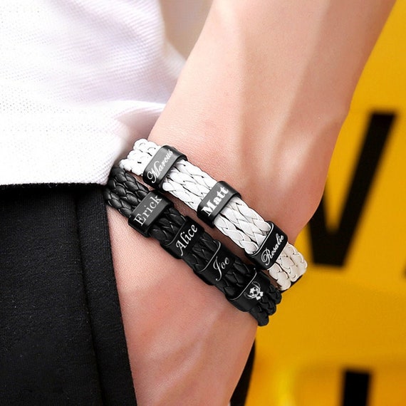 4pcs Bracelets Sets Bracelets & Bangles Mens Leather Bracelets Jewelry Charm  Pulseiras | Wish