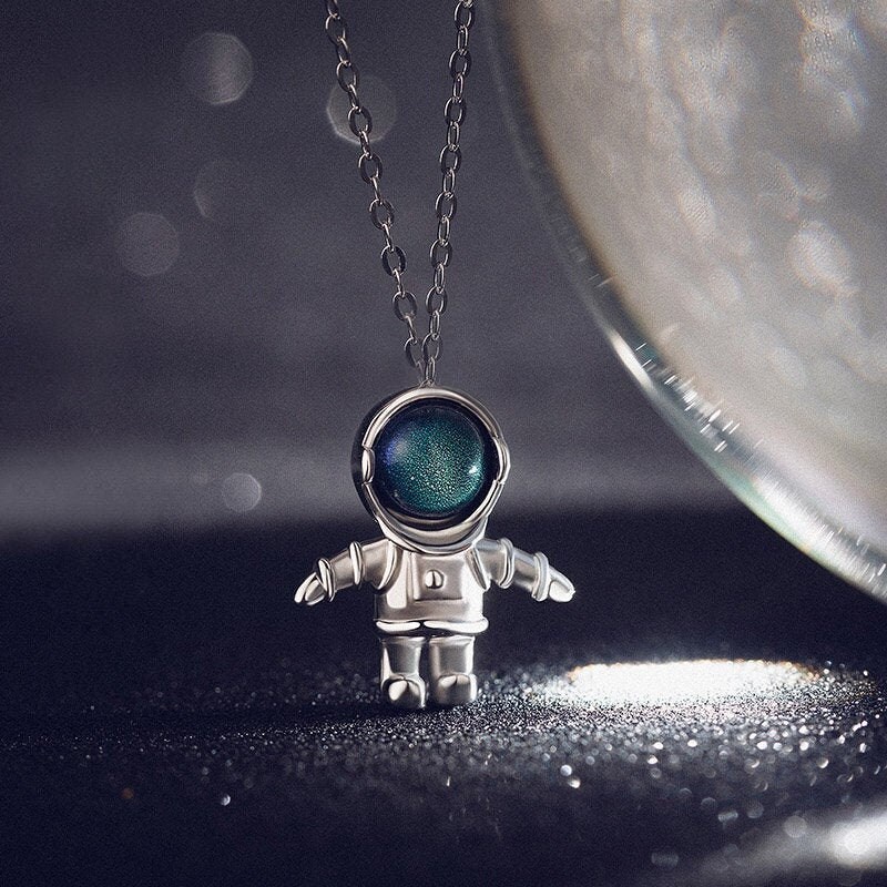 NASA Astronaut Necklace Sterling Silver Space Shuttle -  Hong Kong