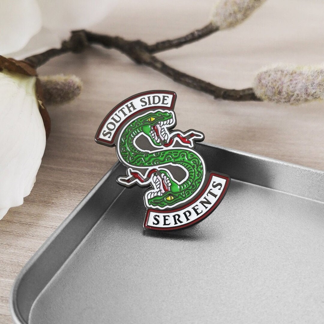South Side Serpents Enamel Pin Riverdale Badge Jughead Etsy