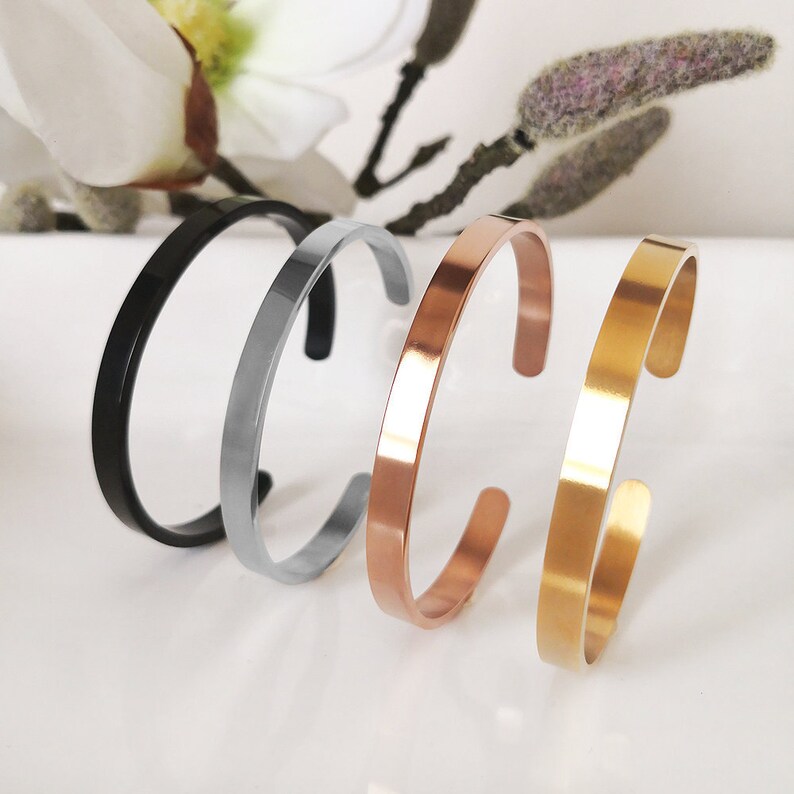 Personalized Cuff Bracelet Customizable Bracelet Custom Etsy