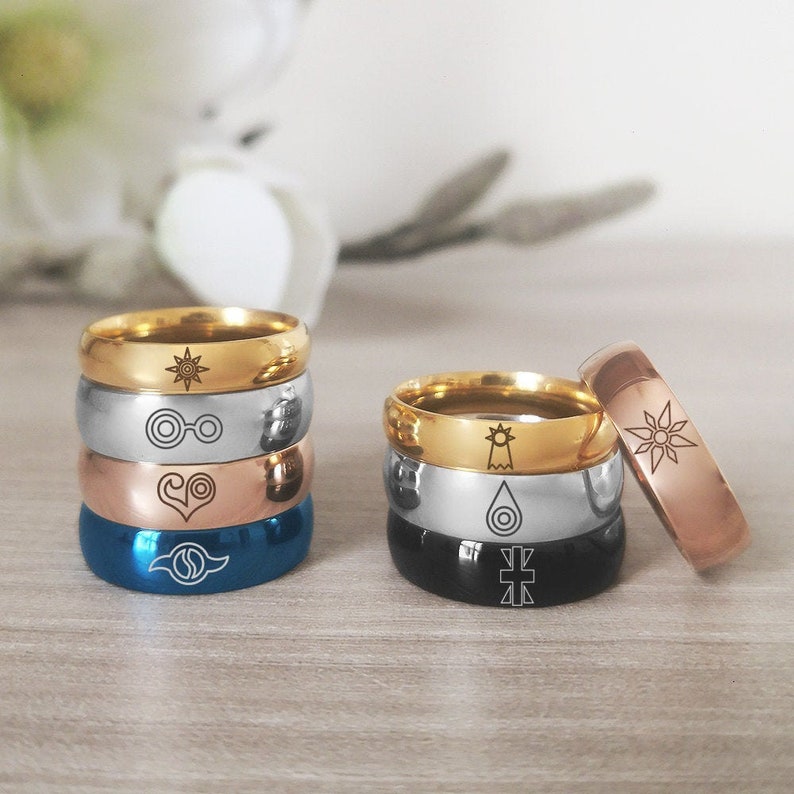 Digimon Crest Ring Digivice Holy Ring Digimon Ring Courage image 0