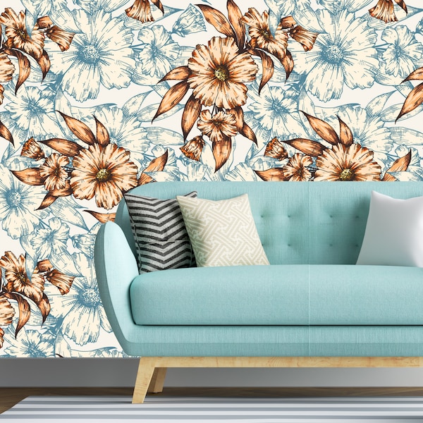 Peel and Stick Wallpaper Copper - Etsy