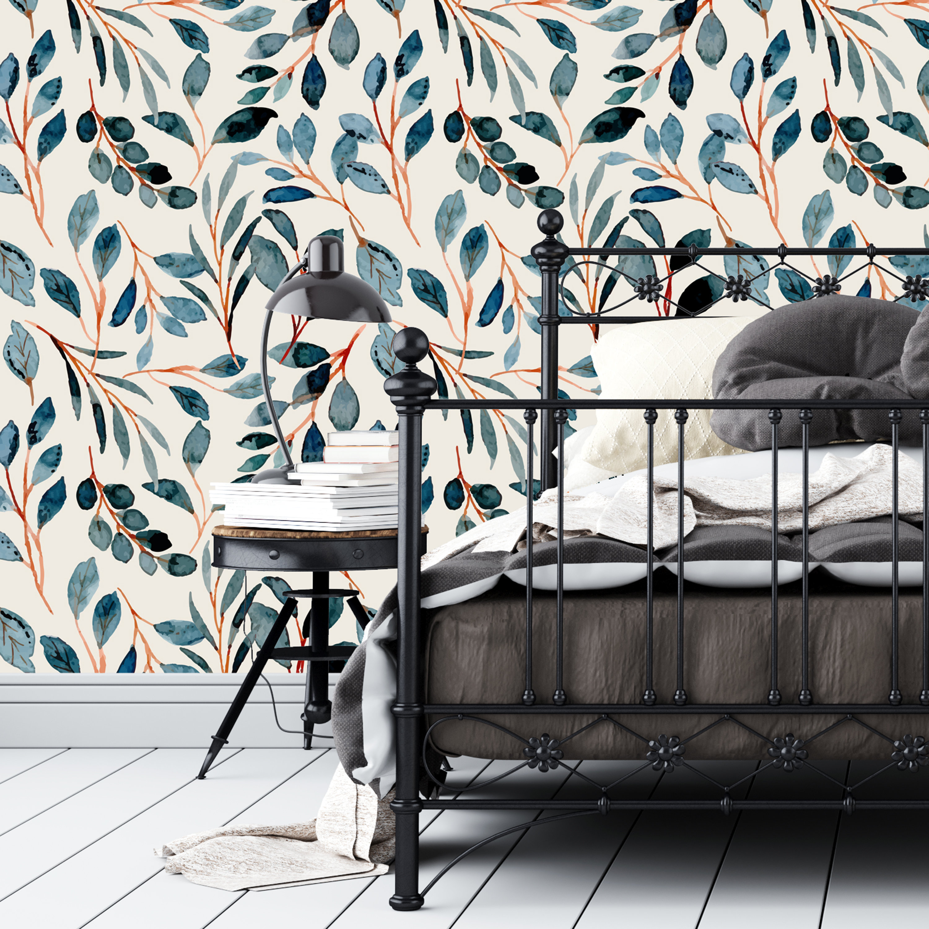 Turquoise Peel and Stick Wallpaper  Premium Quality  The Wallberry