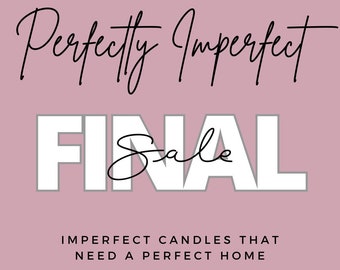 PERFECTLY IMPERFECT Sale | 16oz Mason Jar Soy Candle - Cotton Wick | Fragrant Candle | Modern | Vegan Candle | Canadian Made