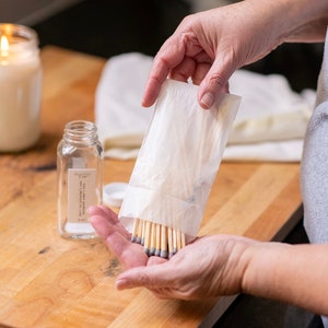 Match Refills - 3.4 inch Long Stick Matches Sustainable Eco-Friendly Candle Accessories Candle Must Haves Sustainable Lifestyle Gift Ideas
