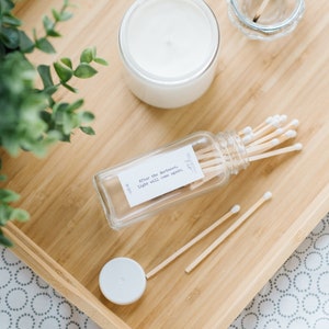 Long Stick Matches in Glass Bottle: Modern Home Decor