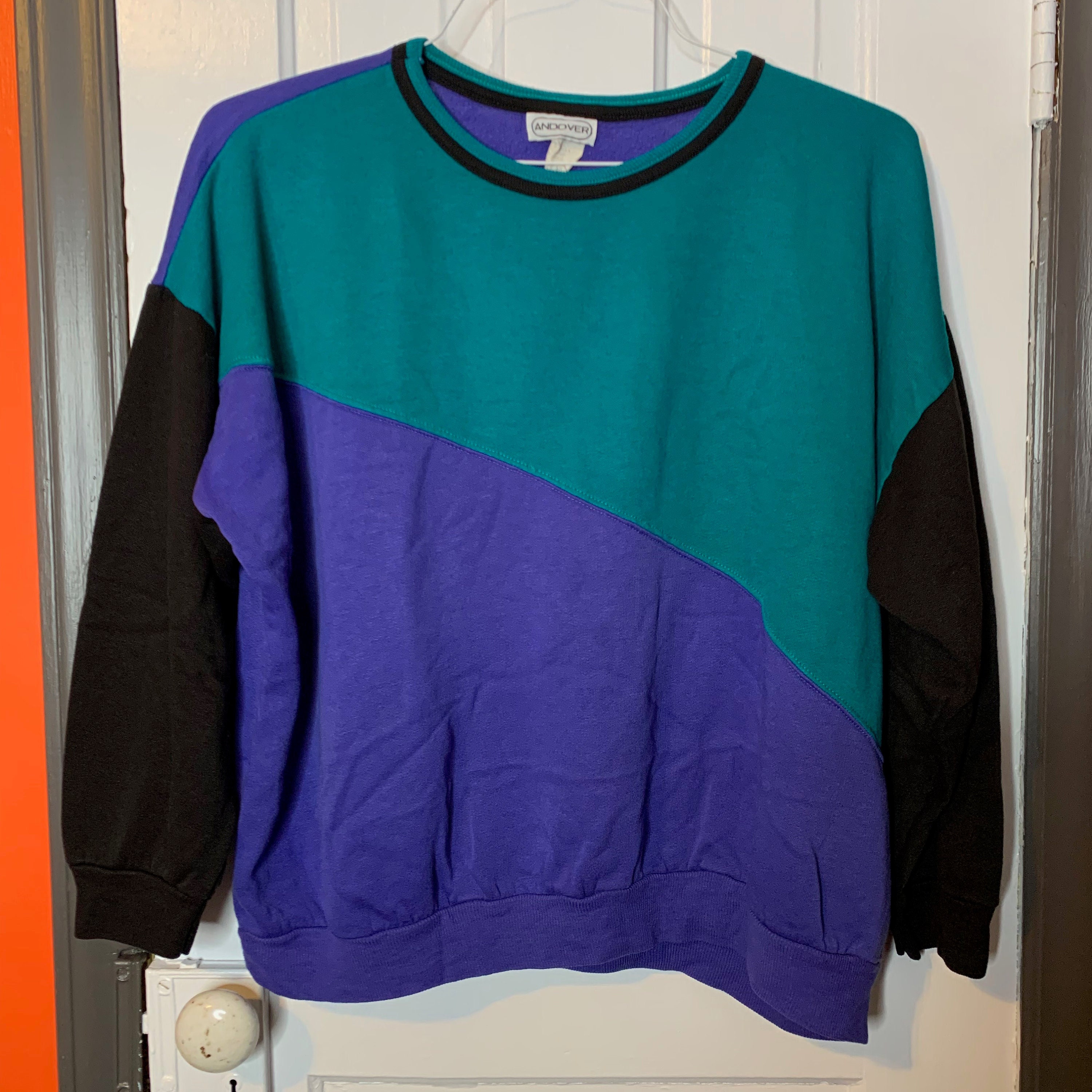 Colorblock Sweater - Etsy