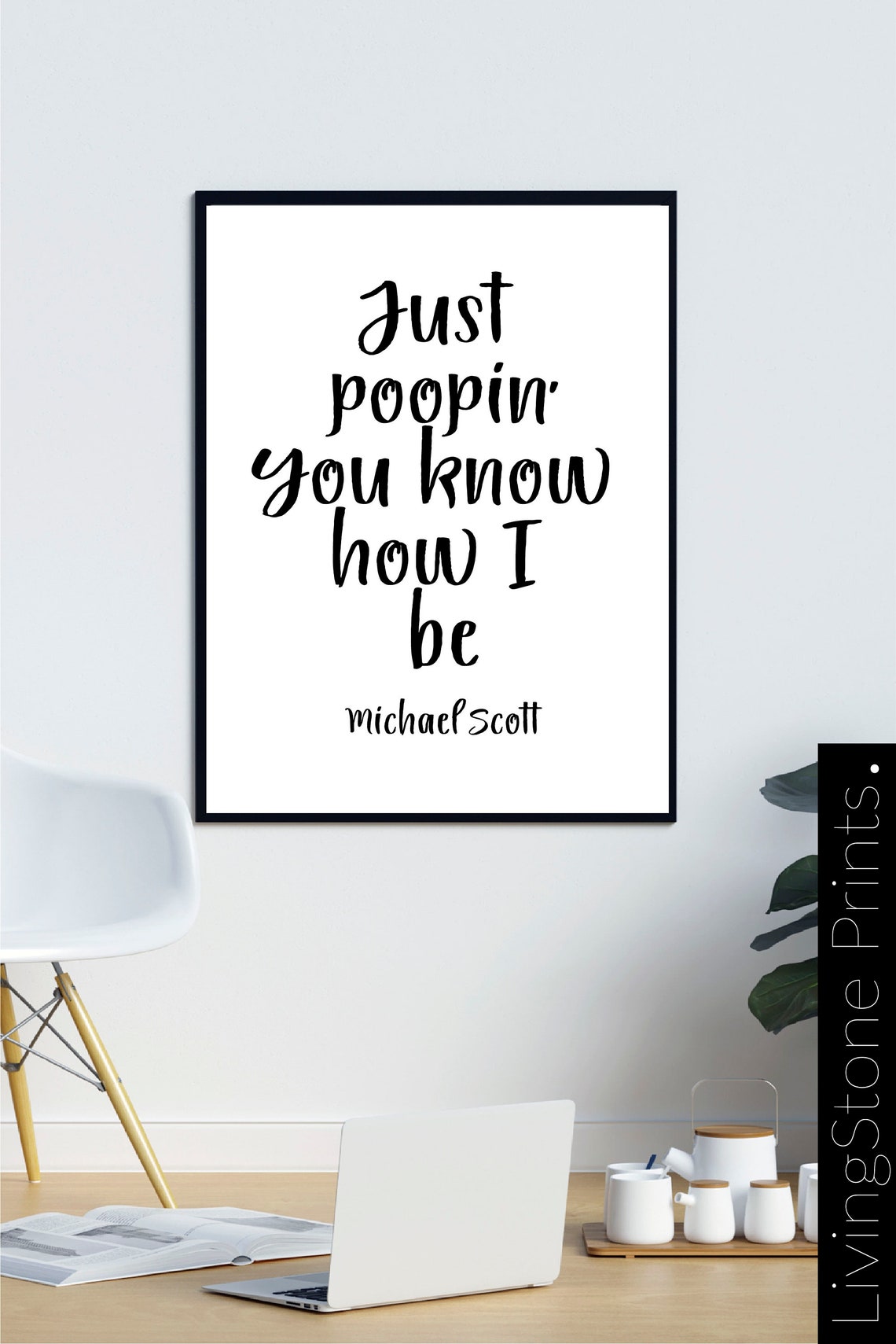 Het kantoor citaat Michael Scott citaat net Poopin� je Etsy