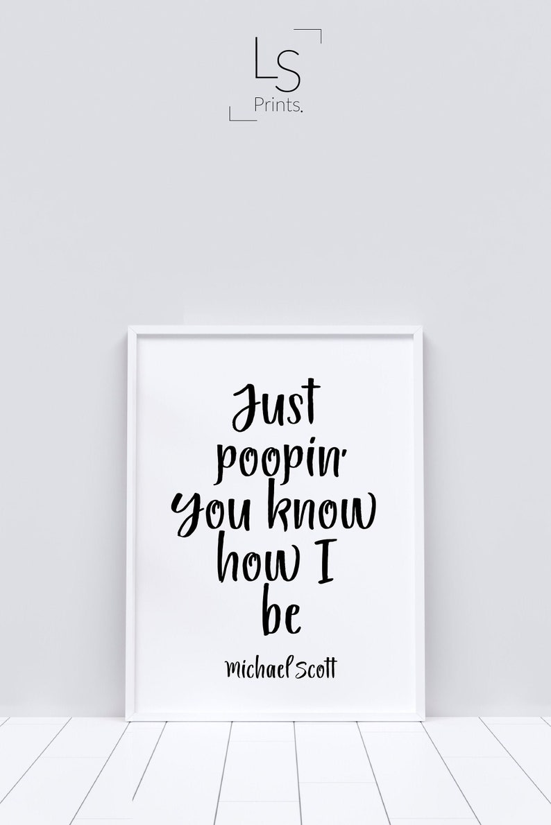 Het kantoor citaat Michael Scott citaat net Poopin� je Etsy