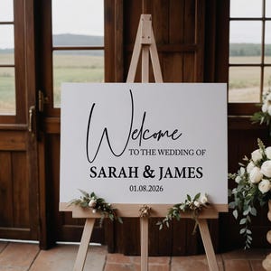Custom A1 Welcome Wedding Sign/Custom Wedding Signage/A1 Foamex Sign/Welcome Signs/Printed Sign/Wedding Guest Sign/Wedding Reception Sign