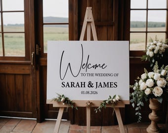 Custom A1 Welcome Wedding Sign/Custom Wedding Signage/A1 Foamex Sign/Welcome Signs/Printed Sign/Wedding Guest Sign/Wedding Reception Sign