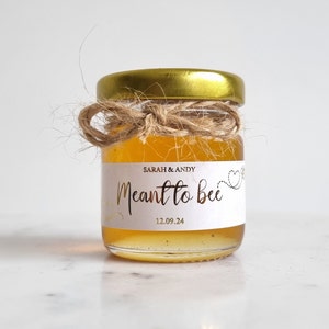 Custom Mini Glass Jars with Foil Labels - Perfect Wedding Favours/Party Favours/Baby Shower Favours