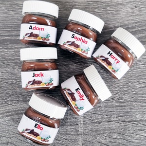 Personalizzata ispirata all'etichetta Mini Nutella Design digitale Idea regalo fai da te per compleanni, matrimoni, addii al nubilato, baby shower o eventi immagine 6