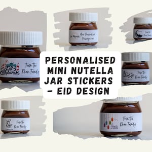 The Sweetest End To The Sweetest Day Gift Favours Personalized Mini Nutella  Jars