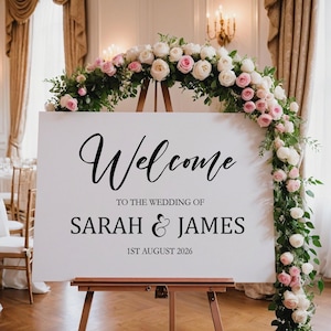 Personalised A1 Wedding Sign/Custom Wedding Signage/A1 Foamex Sign/Welcome Signs/Printed Sign/Wedding Guest Sign/Wedding Reception Sign