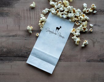 Custom Kraft Paper Bags – Personalised Logo Printed DIY Party Favours Bags