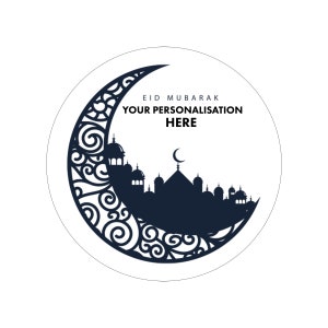 Personalised Eid Mubarak Sticker/Foil Eid Sticker/Eid Mubarak Label/Eid Gift Stickers/Eid Packaging Stickers/Eid Stickers 002 image 4