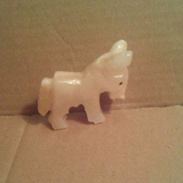 Vintage Onyx Small Donkey, Burro, From 1960's.