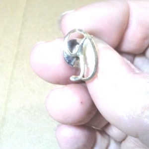 Tie Tack With The Letter &quot;D&quot;. Gold toned Metal
