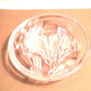 Vintage Beautiful Lead Crystal Flat Dish/Bowl, Trinket Dish. Nut, Candy Dish.
