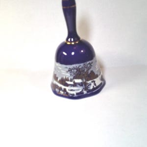 Japanese Porcelain Bell, Vintage, Hand Painted.