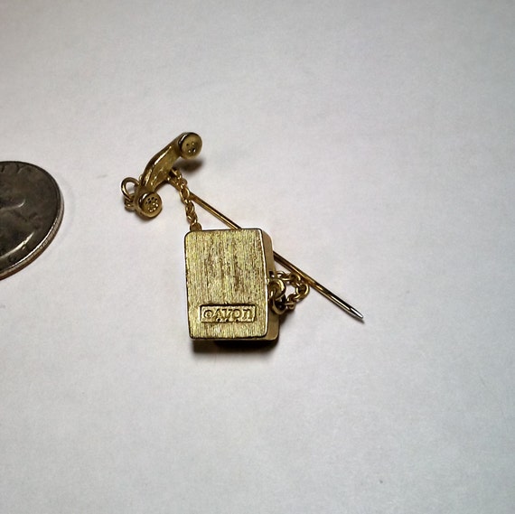 Vintage AVON CALLING Lapel Pin, from the 1980's. - image 3