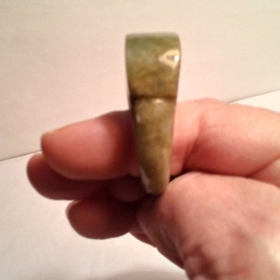 Vintage Men's Green Saddle Ring, US Size 12. - image 2