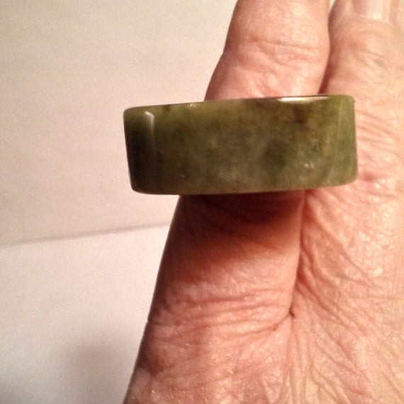 Vintage Men's Green Saddle Ring, US Size 12. - image 4