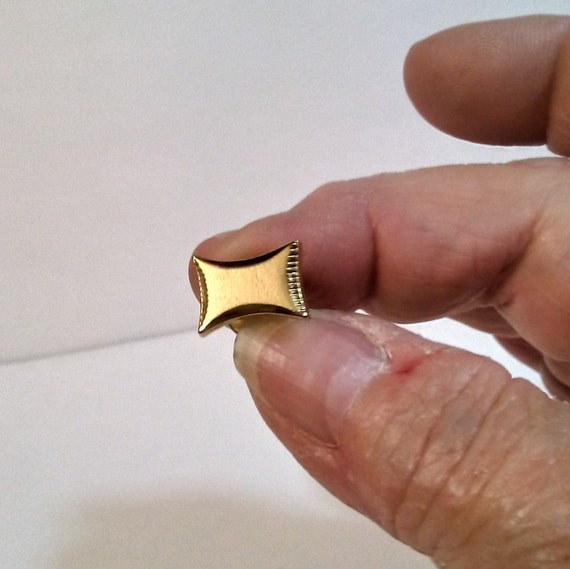 Vintage Gold Toned Tie Tack, Has Push Back Clasp. - image 2