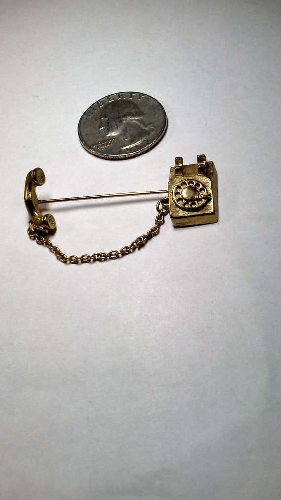 Vintage AVON CALLING Lapel Pin, from the 1980's. - image 1