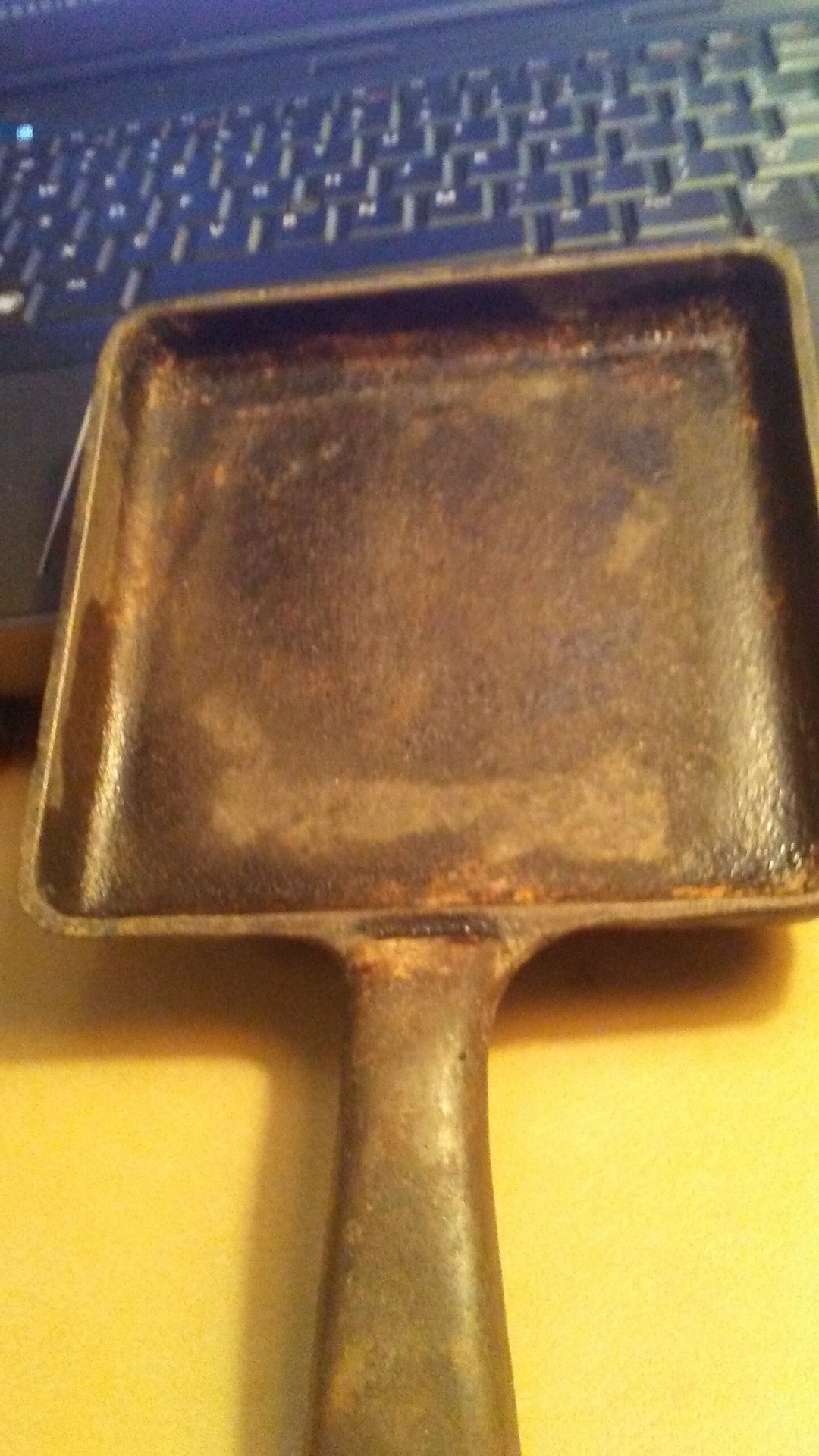 Vintage Square Cast Iron Skillet, Small Fry, 1960's. Etsy