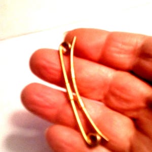 Vintage Formal Gold Toned Metal Shirt Bar.
