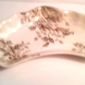 Antique English Crescent Dish ByAlfred Meakin.
