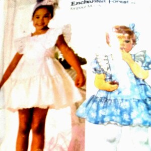 Used McCalls #2366 Enchanted ForestSeries From 1986. Enfants Dresses and Slips. image 1