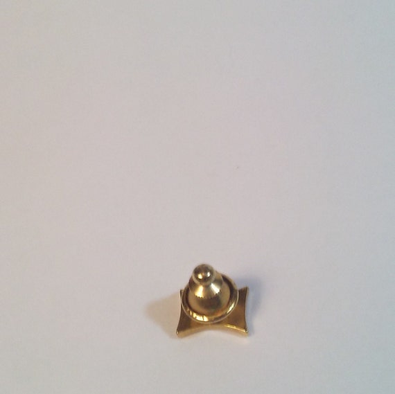 Vintage Gold Toned Tie Tack, Has Push Back Clasp. - image 5