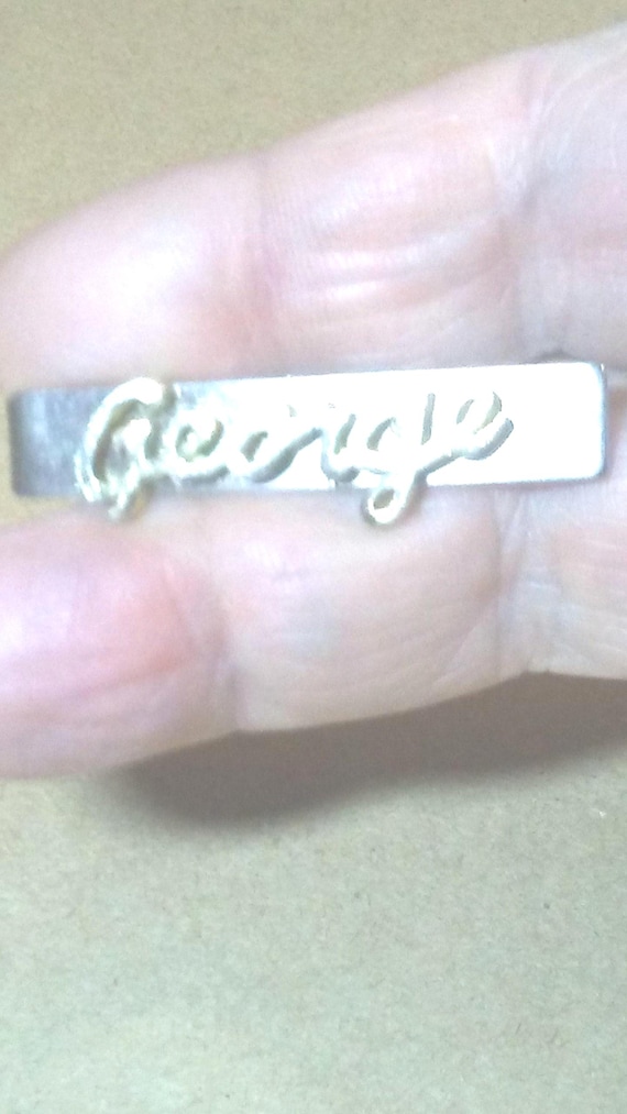 Tie Clasp With Name George. - image 2