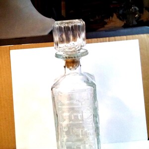 Vintage License Plate Liquor Decanter