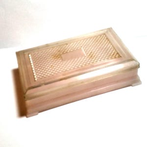 FOSTA Plastic Box. Pink Bottom and Clear Lid. Pver 65 Years Old.