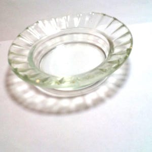 Vintage Clear Glass Ashtray