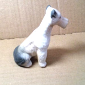 Vintage Porcelain Dog Statue, Bisque Finished.
