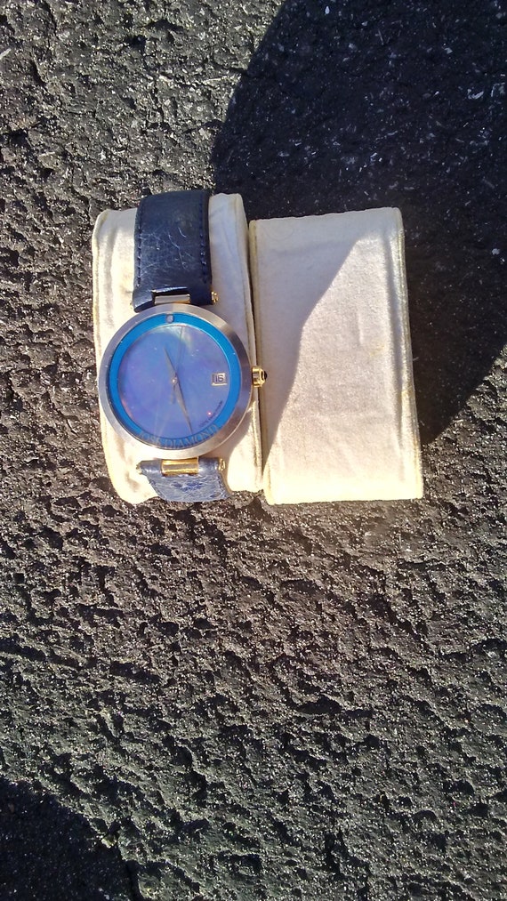 JOSS DIAMOND Blue Swiss Made Dive Wrist Watch. Pat