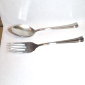 Vintage Cuisinart Serving Fork And Spoon From Korea.