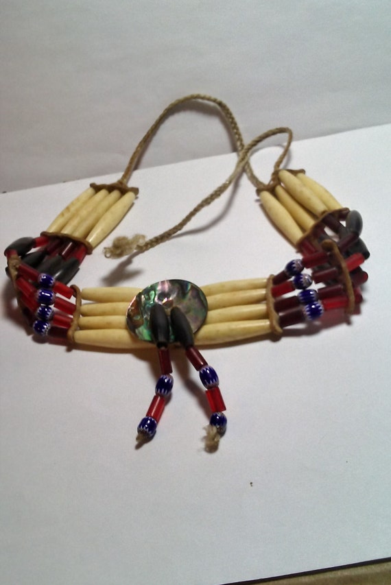 Vintage Handmade American Indian Style Tribal Cho… - image 1