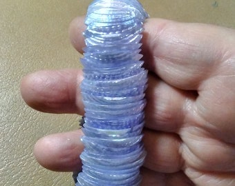 Sliced Dyed Shell  Stretch Bracelet.