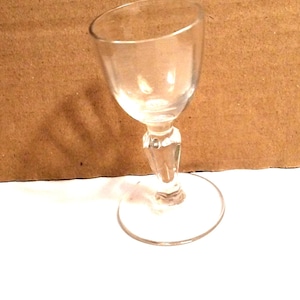 Vintage Pedestal Liquor Glass . Holds About One Half A Shot.
