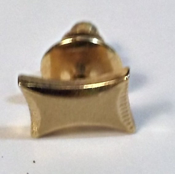 Vintage Gold Toned Tie Tack, Has Push Back Clasp. - image 1