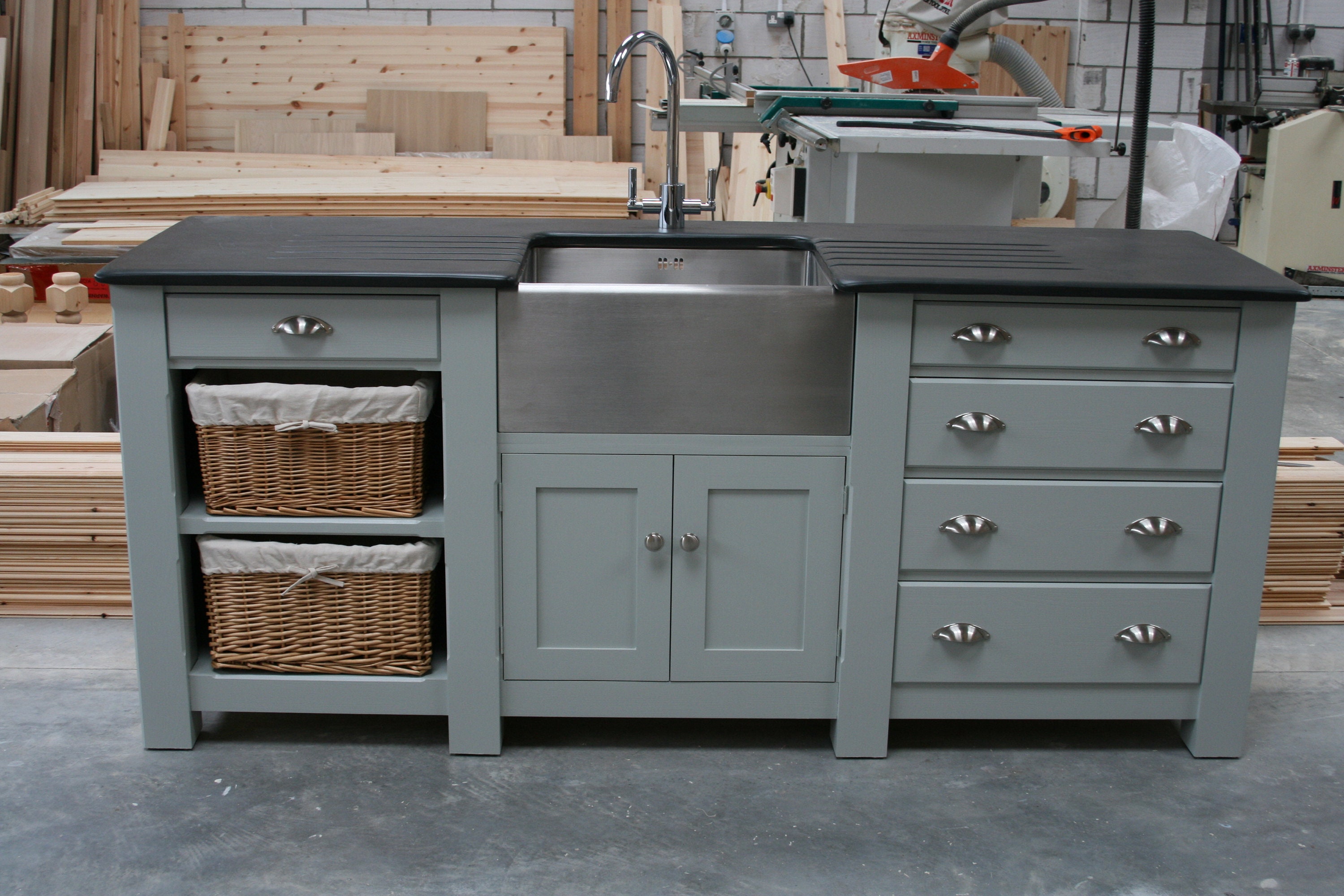 Freestanding Kitchen Sink Cupboard 