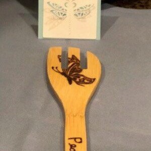 Bamboo Kitchen Cooking Spoon with Woodburn Design